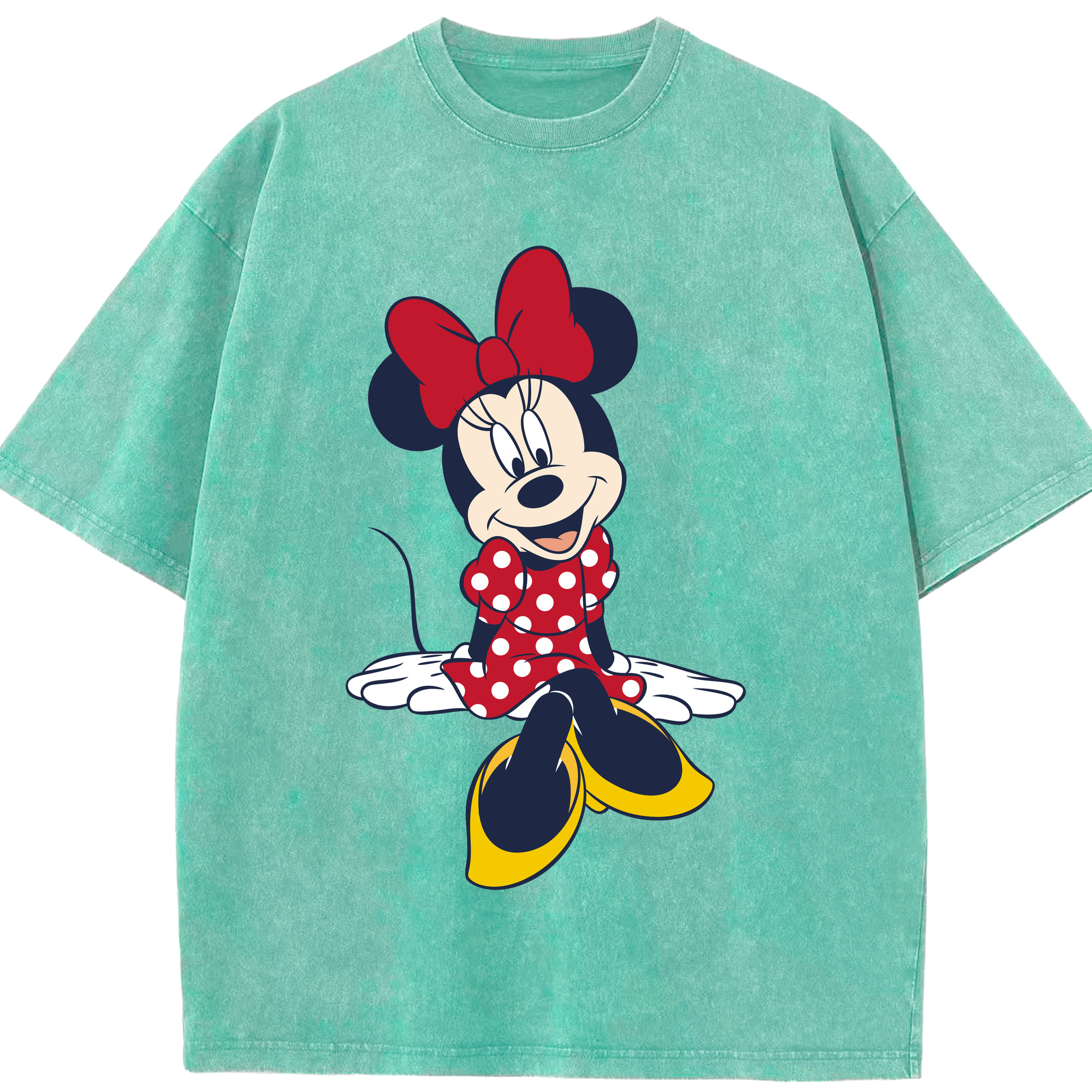 （画像用） ミッキーマウス Mickey Mouse 綿100% ヴィンテージ風 半袖Tシャツ（フロントプリント）